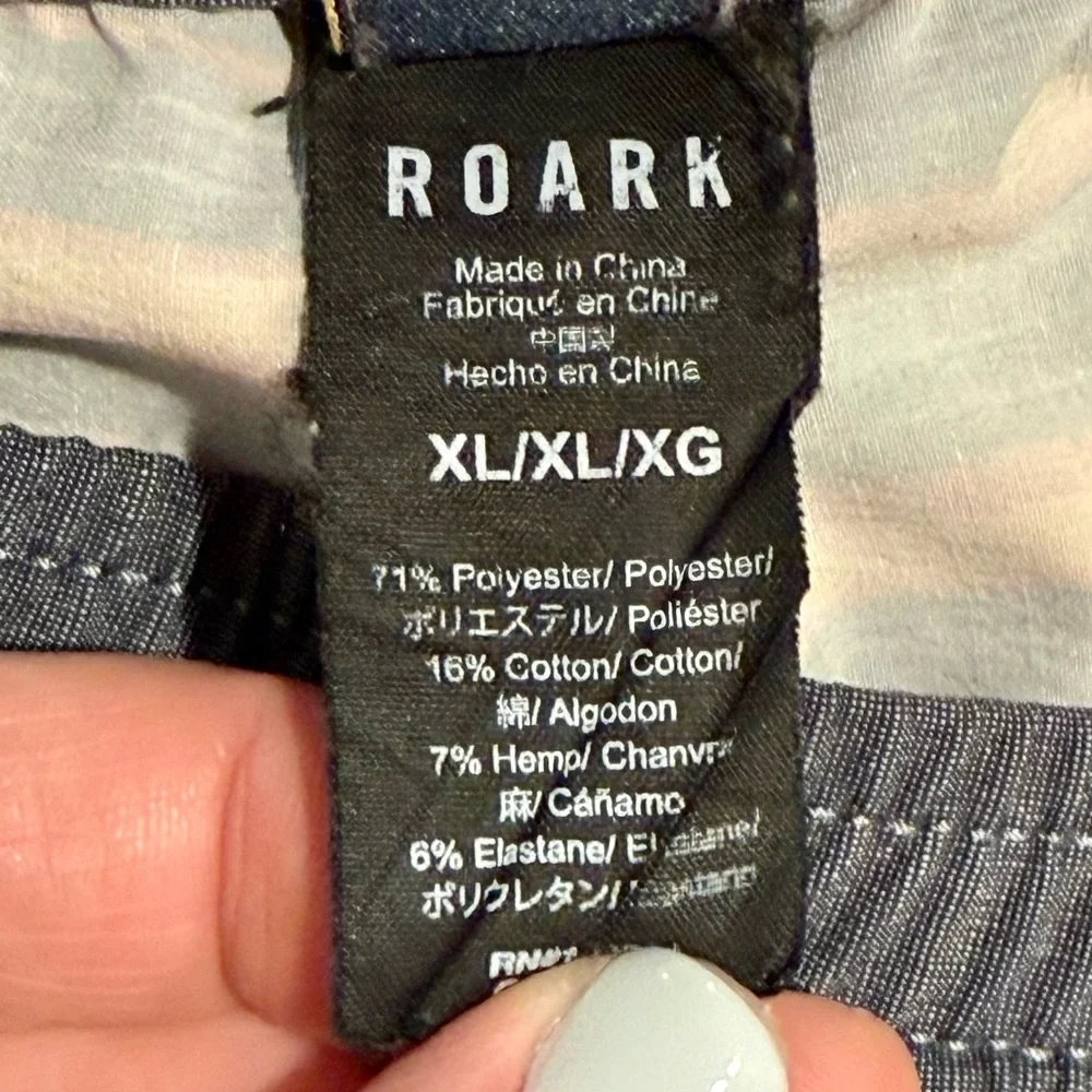Roark Electric Malam Board Shorts Mens XL Striped Swim Suit Summer Beach Pool